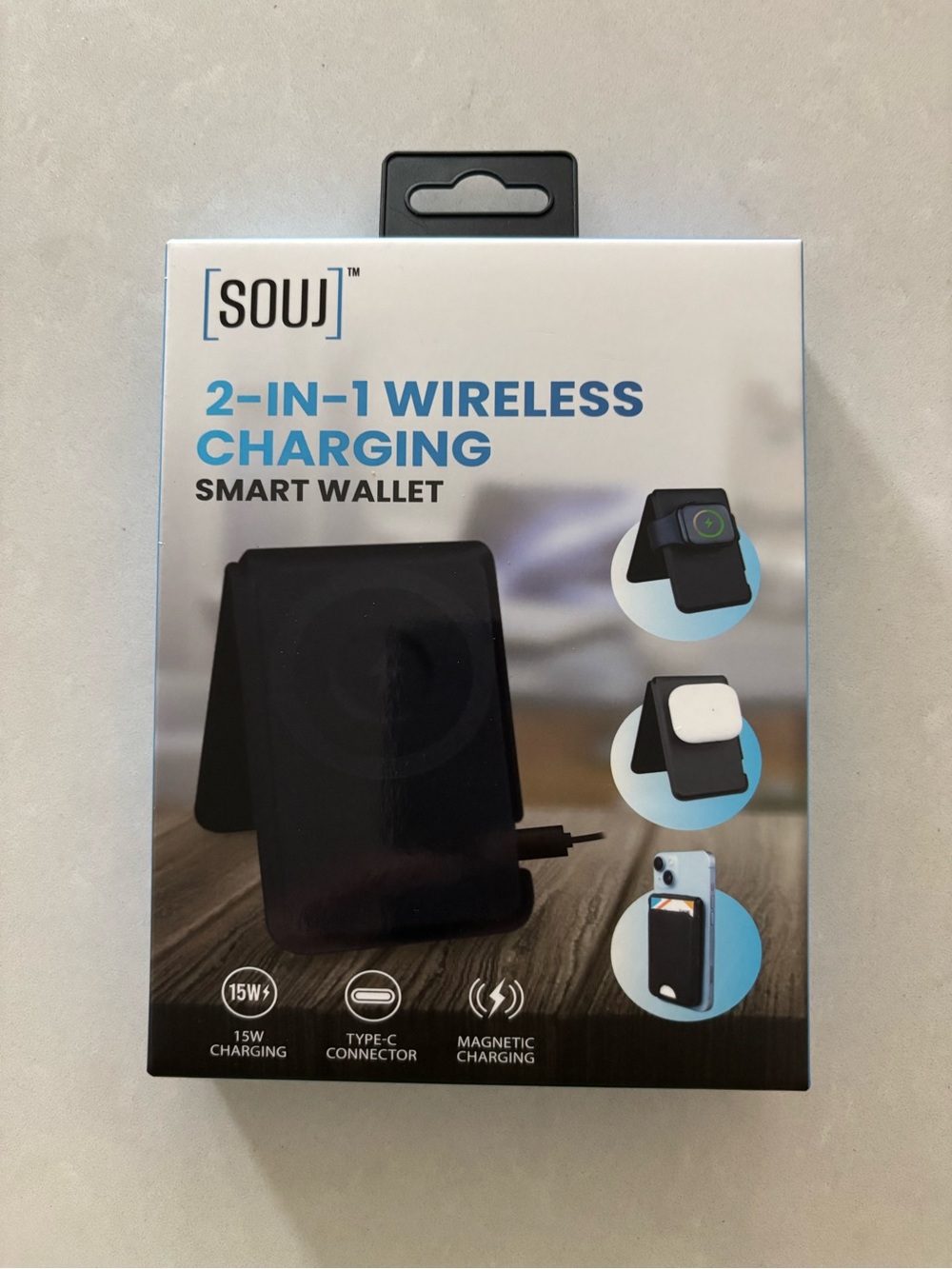 2-in-1 Wireless Charging Smart Wallet